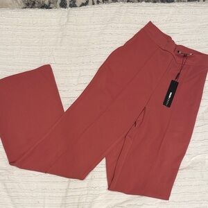 Fashion Nova Women's Salmon Dress Pants
